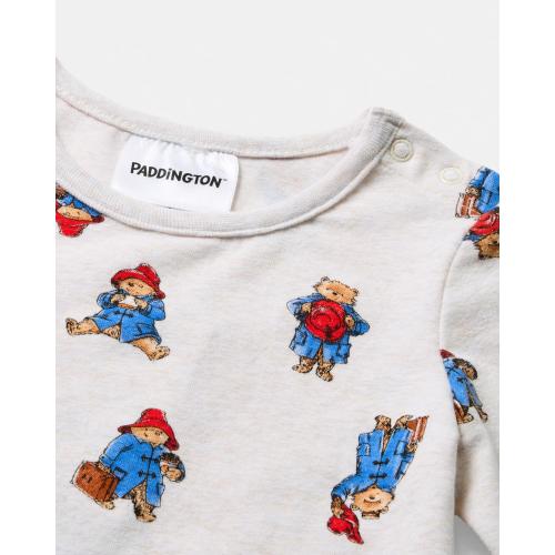 Paddington Bear License Long Sleeve Print Bodysuit - Kmart