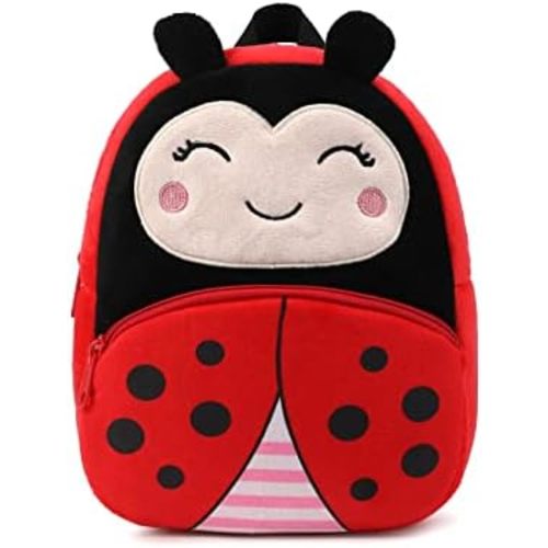 Toddler Backpack for Boys and Girls, Cute Animal Cartoon Mini Backpack Little For Kids 2-6 Years (ladybug)