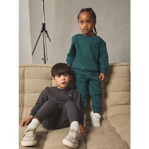 Charcoal Grey/Green Sweatshirt and Joggers Set 2 Pack (3mths-7yrs)