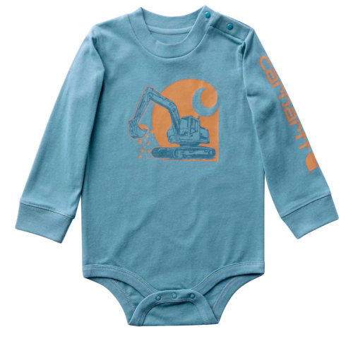 Boys' Long Sleeve Construction Bodysuit (Baby) | Carhartt