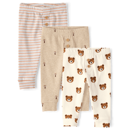 Baby Bear Pants 3-Pack - Homegrown by Gymboree - Multi