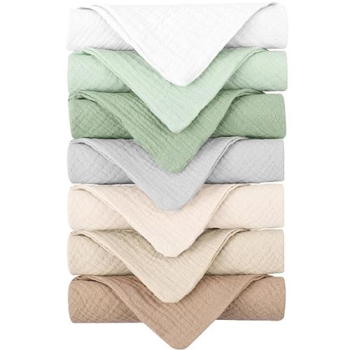 Konssy Baby Muslin Washcloths