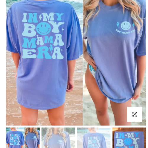 In My Boy Mama Era Nursing T-shirt
