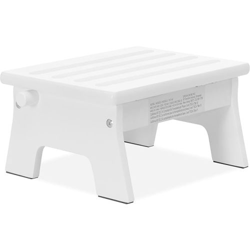 Dream On Me Ease-Up Adjustable Nursing Footrest in White – Solid Pinewood Foot Stool for Breastfeeding, Posture Support & Comfort, Lightweight, Easy to Assemble, Helps Reduce Back & Neck Pain