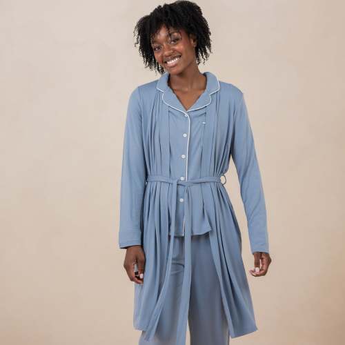 Women's Lounge Robe in Slate