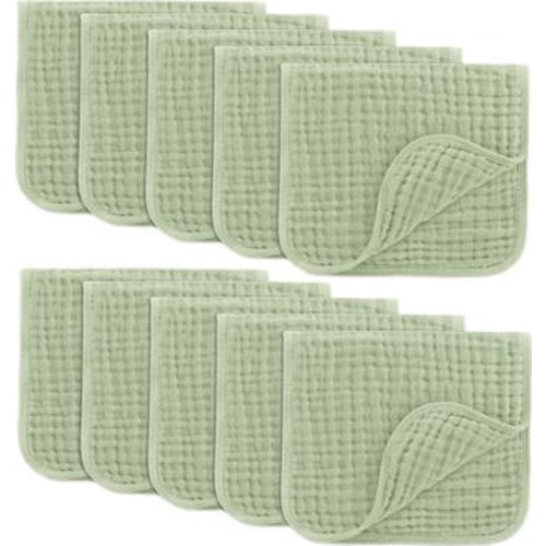 Muslin Burp Cloths - Pack of 10
