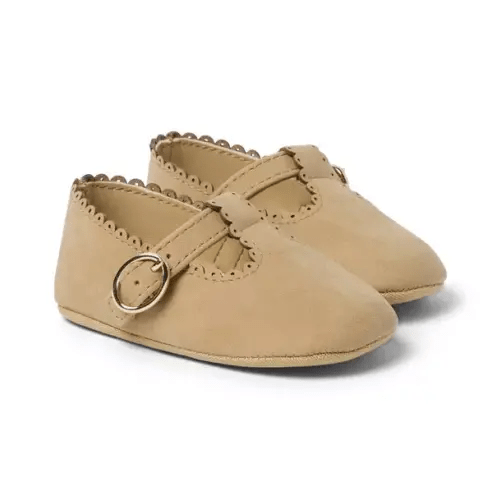 Baby Light Brown Baby T-Strap Ballet Flat by Janie and Jack