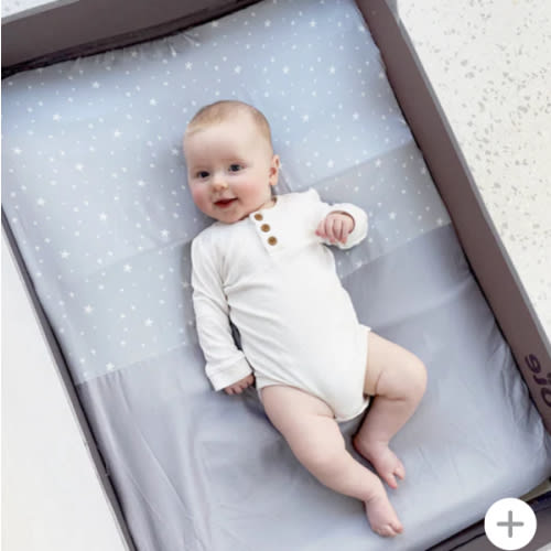 Half Silk Mini Crib/Play Yard Sheet