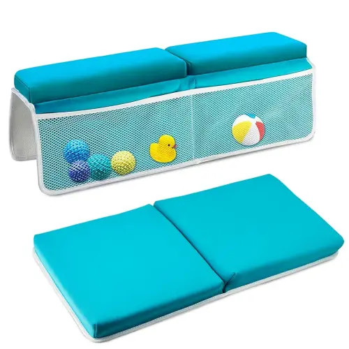 Baby Bath Kneeler and Elbow Rest Pad Set, Bathtub Kneeling Pad, Baby Accessories for Bath, Relieve Your Knees and Elbows