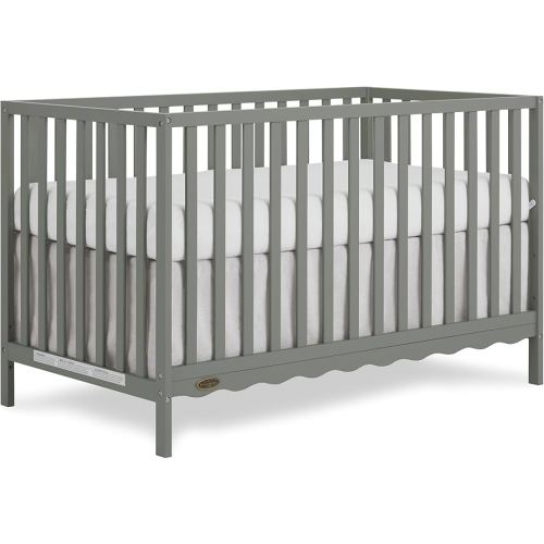 Dream On Me Synergy Wave 5-in-1 Convertible Crib in Seagrass, JPMA & Greenguard Gold Certified, Converts from a Baby Crib to a Toddler Bed, Daybed, and Full-Size Bed