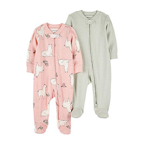 Carter's Baby Girls 2-pc. Sleep and Play, Color: Pink - JCPenney
