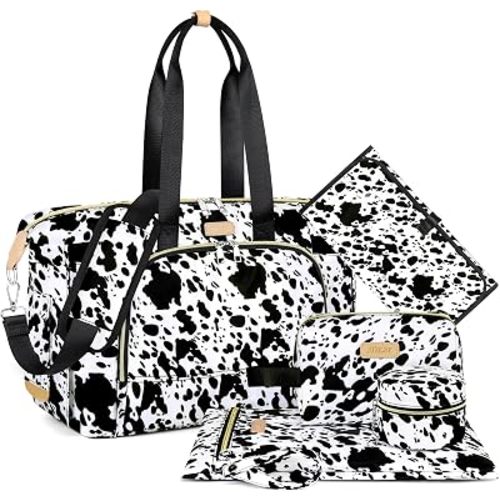 ITIEZY Diaper Bag Tote for Baby - Large Mommy Bag with Portable Changing Pad Pacifier Case, Hospital Bags Travel Baby Bag
