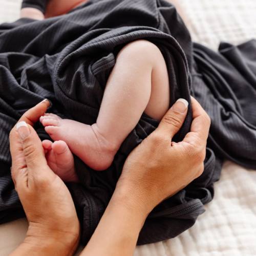 Hudson Ribbed Swaddle Blanket