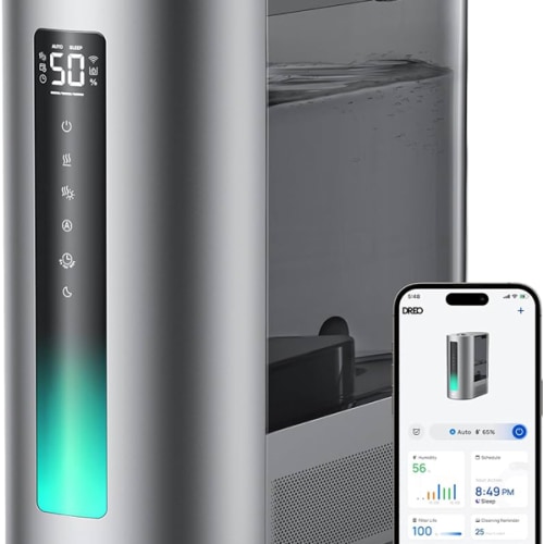 Dreo 6L Humidifiers for Bedroom, Smart Warm & Cool Mist for Large Room, 60Hr Quiet Runtime for Baby, Plant, Humidity Sensor, Indicator Light, 12H Timer, Google/Alexa, HM713S