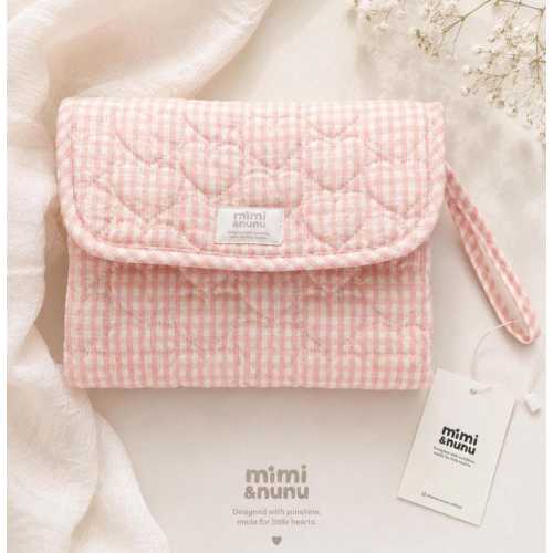 Portable Baby Changing pad : Quilted Fabric Travel Diaper Mat