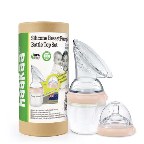 Silicone Breast Pump Flange and Bottle Set (160 ml/6 oz) – Simple Steps Market
