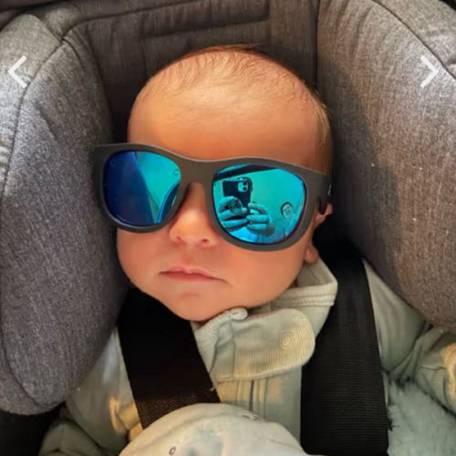 Jet Black Navigator | Polarized Cobalt Blue Mirrored Lenses – Babiators Sunglasses