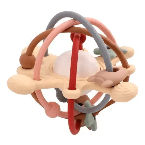 Sensory Teether and Rattle. Grab, Chew, and Shake. Plastic Center for Easy Cleaning and No Exposed Screws. Infant Safe for Plus 0 Months - Google Search