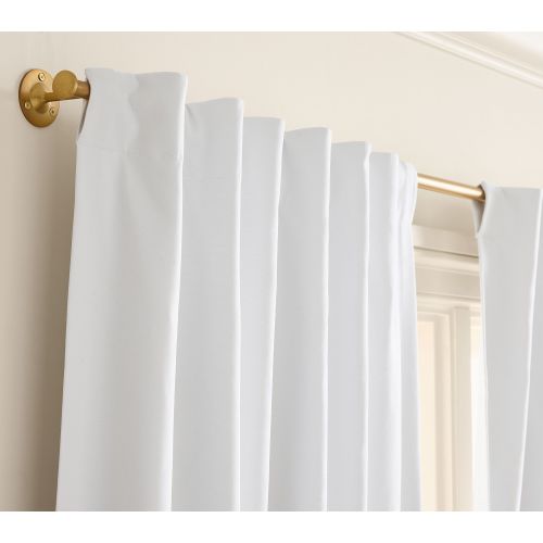 Quincy Cotton Canvas Kids Blackout Curtain | Pottery Barn Kids
