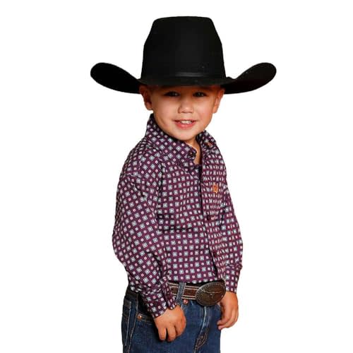 Cinch Baby Boy's Square Print Shirt