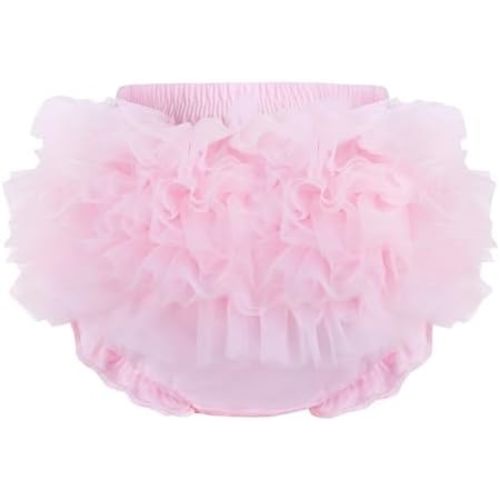 Baby Girl Lace Ruffle Diaper Cover Bloomer for Infant Girls Newborn Cotton Tutu Shorts Briefs Panties