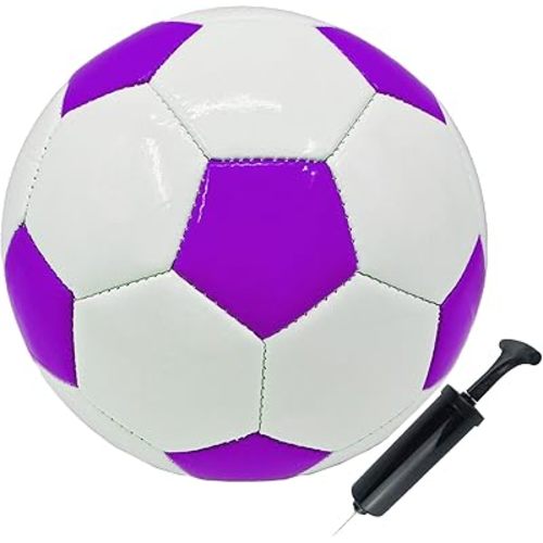 Soccer Ball Size 2 Small Pump with Needle Indoor and Outdoor Training Practice Couch School Gift for Toddlers Kids Boys Girls 3+ Years Old