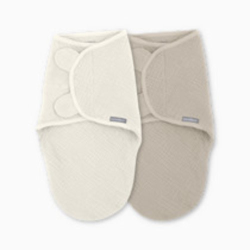 Ingenuity SwaddleMe Muslin Original Swaddle (2-Pack) - Cream/Cashew