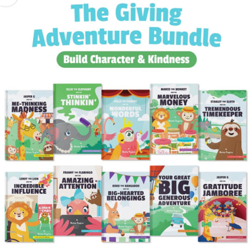 10 Christian Kids Books Bundle (Ages 2–10) | Character & Kindness – Generous Family | Books, Hats, & Curriculum
