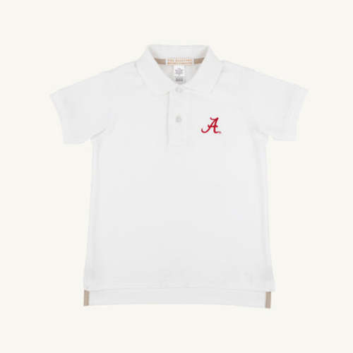 Alabama Prim & Proper Polo & Onesie - Worth Avenue White