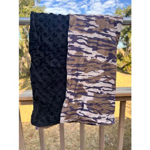 Buck Brush Minky Blanket