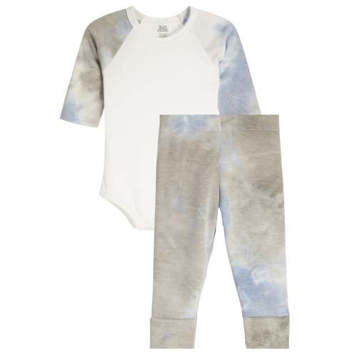 2pc Tie Dye French Terry Onesie Set