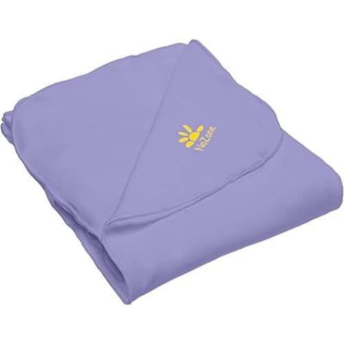 Nozone Baby Blanket, Sun Protective, Soft Rayon from Bamboo, UPF 50+ in Purple Pansy