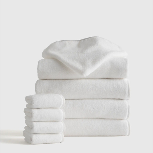 Organic Turkish Cotton Kids Bath Bundle 8-Pack in White