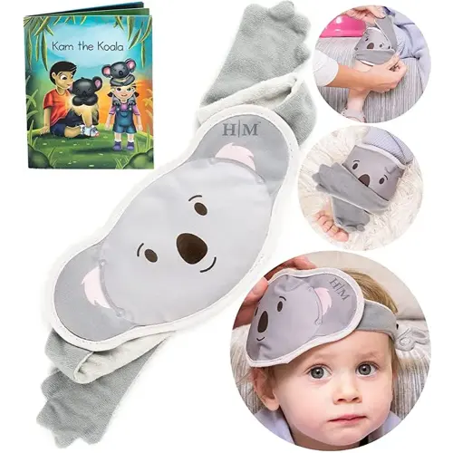 MyHalos® Kids Ice Packs for Boo Boos - Meet Kam Our Reusable Toddler Ice Pack - for Injuries, Bumps, Fevers - Colic Relief Ice Packs for Kids & Newborns with Free Story Book - FSA|HSA Eligible