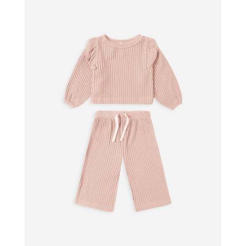 Ruffle Cozy Set || Rose 12-18 Mths | Quincy Mae