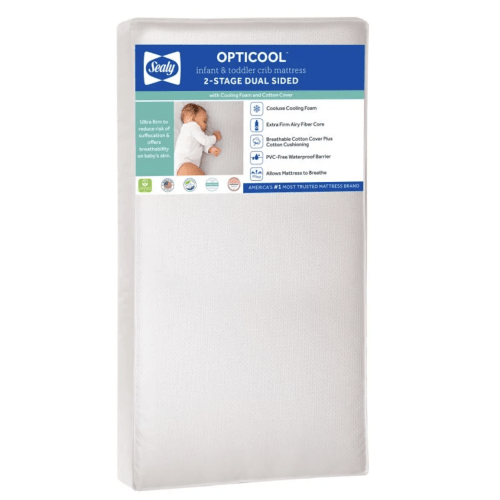 Sealy OptiCool 2-Stage Crib Mattress