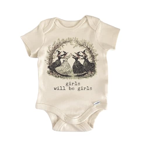 Witch Witches Girls Will Be Girls Halloween - Baby Boy Girl Clothes Bodysuit Funny Cute