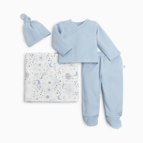 Tiny Kind New Arrivals Organic 4 Piece Gift Set - Starry Night, Newborn