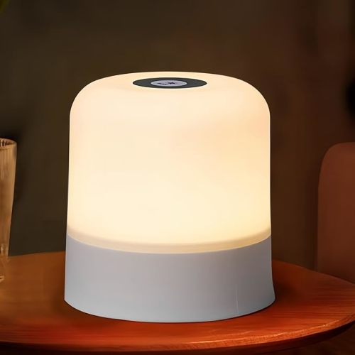 Portable Baby Night Light, 3 Color Egg Lights for Nursery, 2400mAh, Small Rechargeable LED Lamp, Dimmable Touch Nightlight for Newborn, Toddler, Kids, Adults