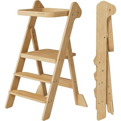 Foldable Toddler Kitchen Stool Helper