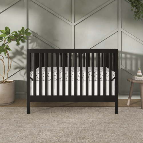 Dream On Me Synergy MOD Crib, Made with Sustainable New Zealand Pinewood, Matte Black