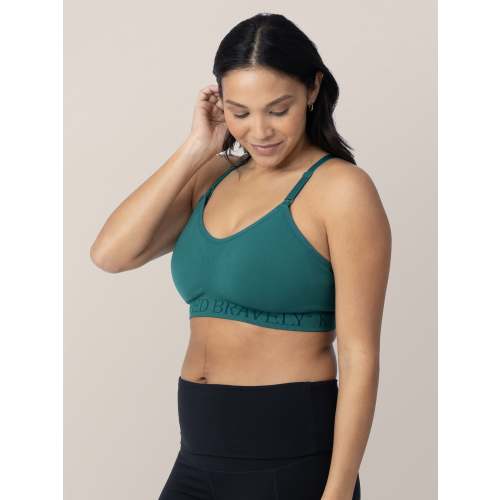 Sublime® Hands-Free Pumping & Nursing Sports Bra | Ombre Purple - Kindred Bravely