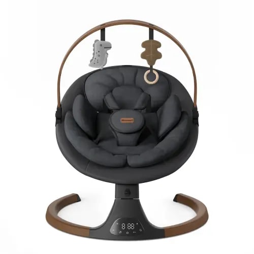 BabyBond Luxury Smart Baby Swing with 10 Preset Soothing Melodies & Bluetooth Music for Newborns to Toddlers - Ergonomic Design, 5 Point Harness, Remote Control & IMD Panel - Seat, Mothersdaygift - TikTok Shop