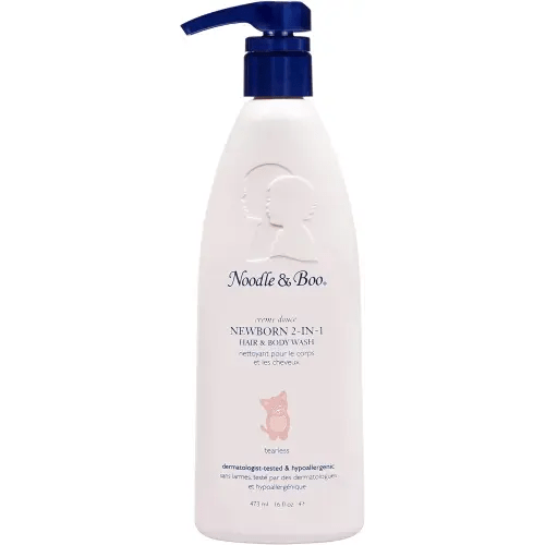 Noodle & Boo Newborn 2-in-1 Baby Shampoo and Body Wash, Tear-Free, Hypoallergenic, Baby Bath Essentials, Moisturizing, pH-Balanced, Vitamin-Enriched, Pediatrician-Tested