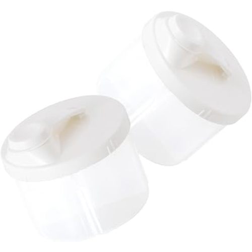 Totority 4-Compartment Travel Formula Dispenser for Milk Powder, 2PCS