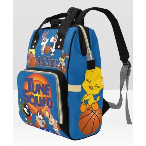 Custom Toon Squad Diaper Backpack: Personalized Baby Shower Gift