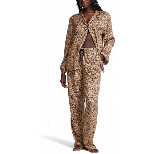 Victoria's Secret Satin Pajama Set, Long Sleeve Button Down Shirt & Pants, Sleepwear for Women (XS-XXL)