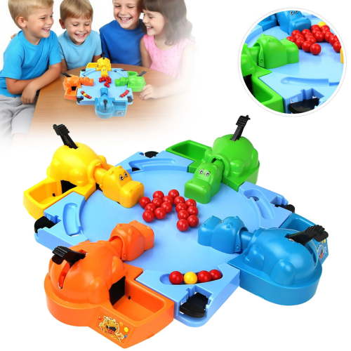 Hippo Frenzy - Action-Packed Family Board Game for 2-4 Players! Fast-Paced Fun