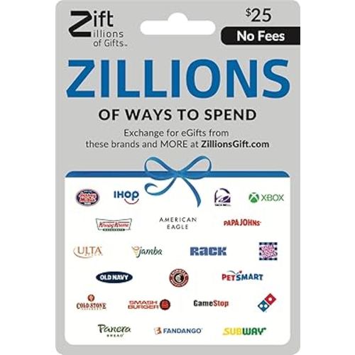 Zift Zillions Gift Card