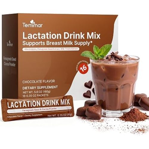 Lactation Drink Mix: Chocolate Flavor, 16 Count